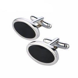 Oval Shape Business Cuff Links