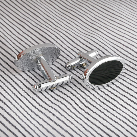 Oval Shape Business Cuff Links