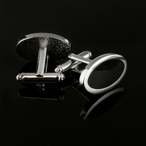 Oval Shape Business Cuff Links