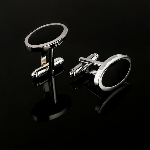 Oval Shape Business Cuff Links