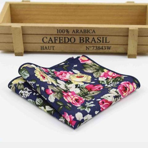 Casual Floral  Pocket  Square