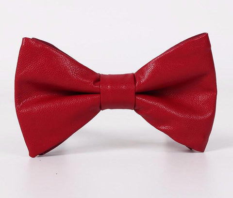 Casual Leather Bow Tie