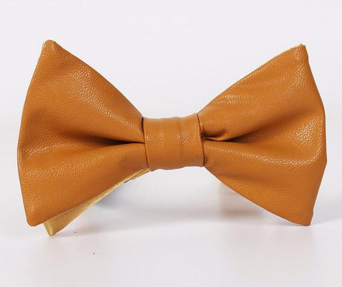 Casual Leather Bow Tie
