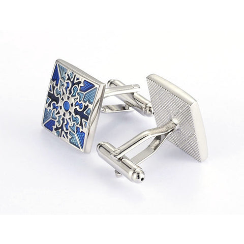 Glossy Square Paint Color Cufflink