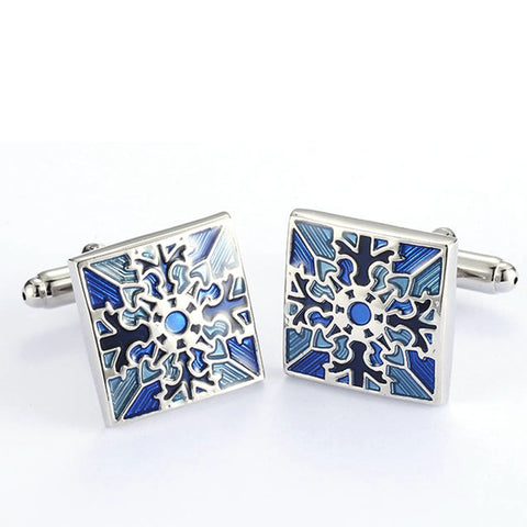 Glossy Square Paint Color Cufflink