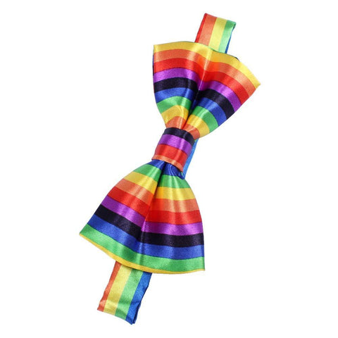 Pre-Tied  Casual Rainbow Bow Tie