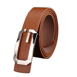 Formal Leather Thin Belt