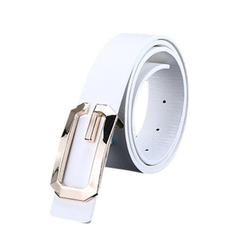 Formal Leather Thin Belt