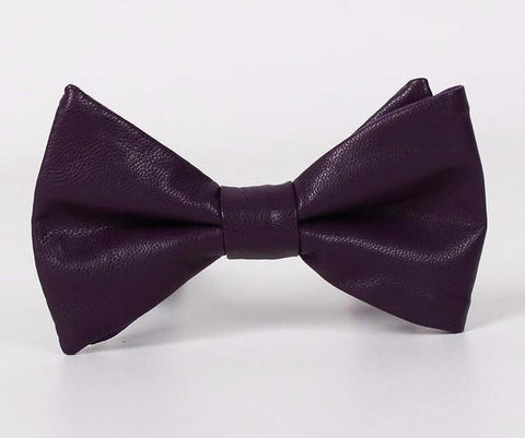 Casual Leather Bow Tie