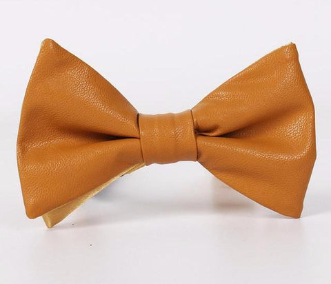 Casual Leather Bow Tie