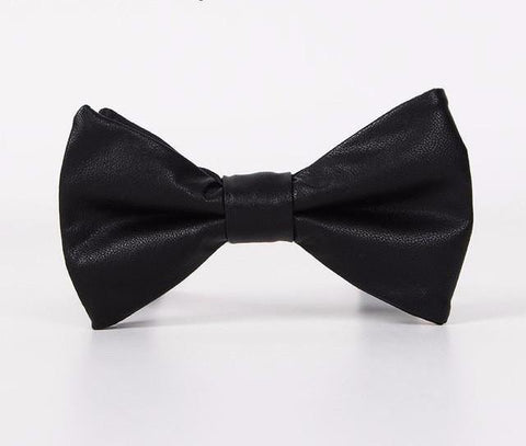 Casual Leather Bow Tie