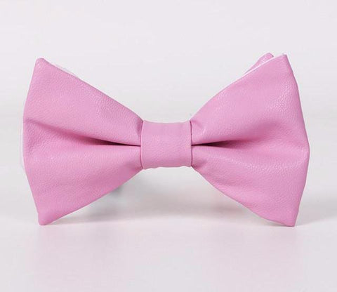 Casual Leather Bow Tie