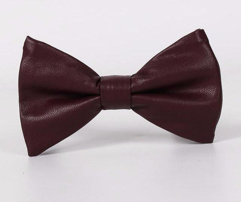 Casual Leather Bow Tie