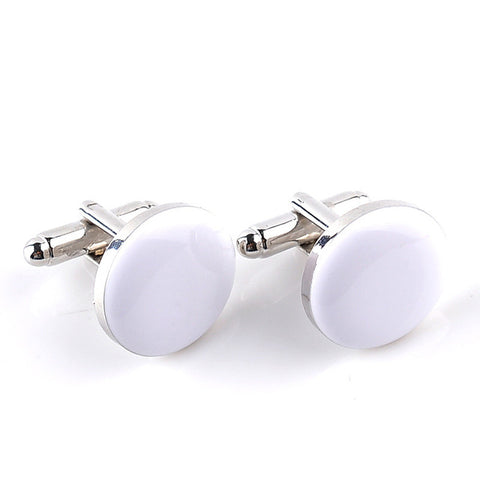 Simple Black & White Cufflink